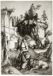 Saint Jerome in Penitence (Bartsch 61) by Albrecht Dürer