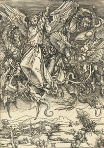 Saint Michael Fighting the Dragon by Albrecht Dürer