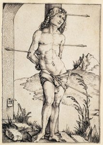 Saint Sebastian Bound to the Column by Albrecht Dürer