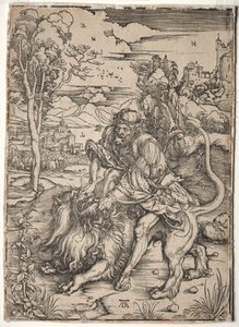 Samson Killing the Lion, c1496-1497