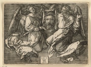 Veil of Veronica, Held by Two Angels by Albrecht Dürer