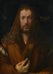 Self-Portrait in a Fur Skirt by Albrecht Dürer
