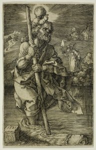 St. Christopher Facing To The Right by Albrecht Dürer