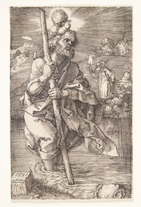 St. Christopher Facing to the Right by Albrecht Dürer