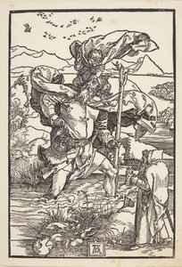 St. Christopher in the Wilderness with a Flight of Birds by Albrecht Dürer