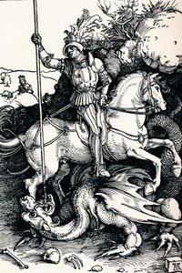 St George and the Dragon, 1505 (detail) by Albrecht Dürer