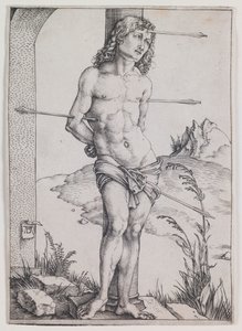 St. Sebastian at the Column by Albrecht Dürer