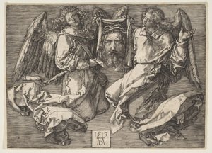 Sudarium held by two angels by Albrecht Dürer