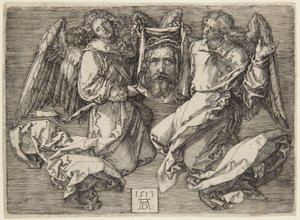 Sudarium Held by Two Angels by Albrecht Dürer