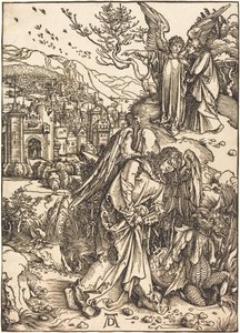 The Angel with the Key to the Bottomless Pit by Albrecht Dürer