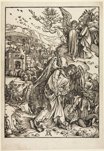 The Angel with the Key to the Bottomless Pit by Albrecht Dürer