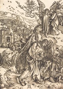 The Angel with the Key to the Bottomless Pit by Albrecht Dürer