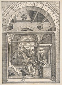The Annunciation, from "The Life of the Virgin" by Albrecht Dürer