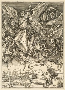 The Apocalypse: Saint Michael Fighting the Dragon by Albrecht Dürer