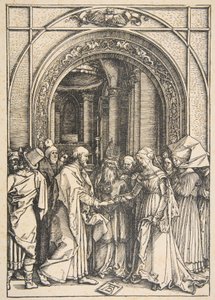 The Betrothal of the Virgin, from "The Life of the Virgin" by Albrecht Dürer