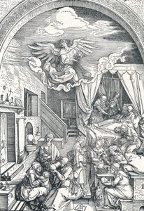 The Birth of the Virgin Mary by Albrecht Dürer