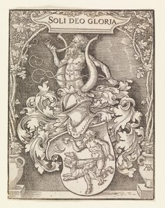 The Coat of Arms of Tschertie by Albrecht Dürer