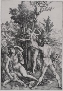 The Combat of Virtue and Pleasure in the Presence of Hercules (Hercules at the Crossroads) by Albrecht Dürer