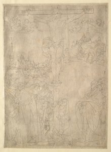 The Crucifixion (Outline) by Albrecht Dürer