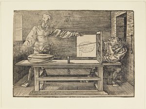 The Designer of the Lute by Albrecht Dürer