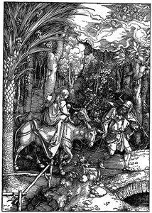 The Flight into Egypt by Albrecht Dürer