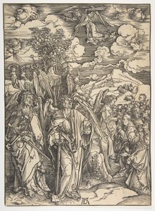 The Four Angels Holding the Winds, from The Apocalypse, German Edition by Albrecht Dürer
