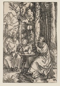 The Hermits St. Paul and St. Anthony by Albrecht Dürer