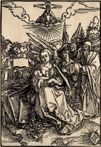 The Holy Family with Five Angels by Albrecht Dürer