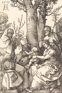 The Holy Family with Joachim and Anne under a Tree, 1511 by Albrecht Dürer