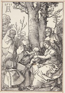 The Holy Family with Joachim and St. Anne by Albrecht Dürer