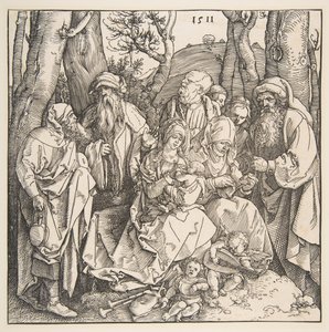 The Holy Family with Saints and Two Musical Angels, 1511