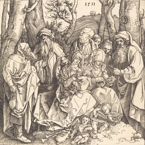 The Holy Family with Two Music-Making Angels
