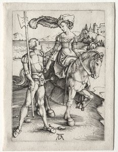 The Lady Riding and the Landsknecht by Albrecht Dürer
