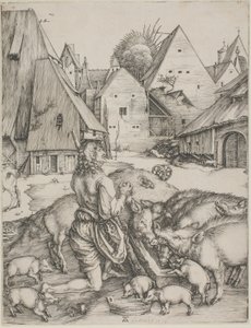 The Prodigal Son Amid the Swine by Albrecht Dürer