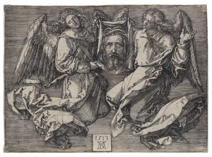 The Sudarium, Displayed by Two Angels by Albrecht Dürer