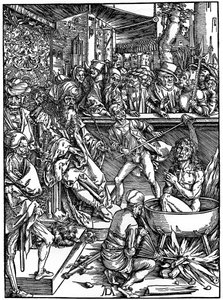 The Torture of St John the Evangelist by Albrecht Dürer