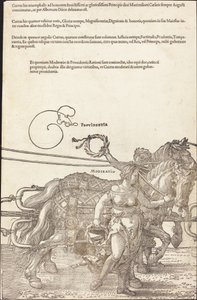 The Triumphal Chariot of Maximilian I [plate 3 of 8]