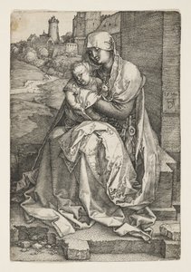 The Virgin Sitting by a Wall by Albrecht Dürer