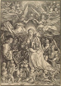 The Virgin Surrounded by Many Angels by Albrecht Dürer
