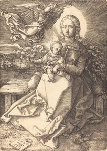 The Virgin and Child Crowned by One Angel