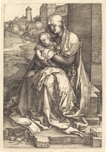 The Virgin and Child Seated by the Wall