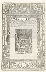 Title page of Cicero