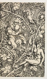 Two Designs for Tapestry with Satyr Family by Albrecht Dürer