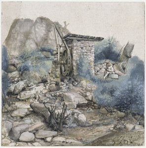 Watermill with a Draftsman by Albrecht Dürer