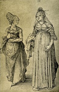 Woman from Nuremberg and Venetian by Albrecht Dürer