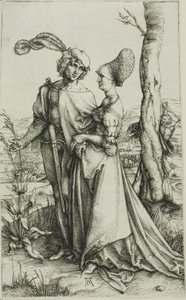 Young Couple Threatened by Death (The Promenade) by Albrecht Dürer