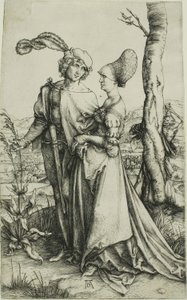 Young Couple Threatened by Death (The Promenade) by Albrecht Dürer