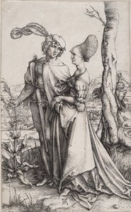 Young Couple Threatened by Death (The Promenade) by Albrecht Dürer