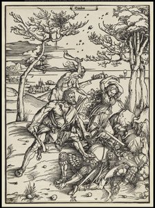 Hercules Conquering Cacus by Albrecht Dürer or Duerer