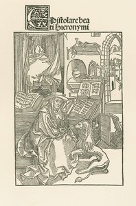 Saint Jerome in his study by Albrecht Dürer or Duerer
